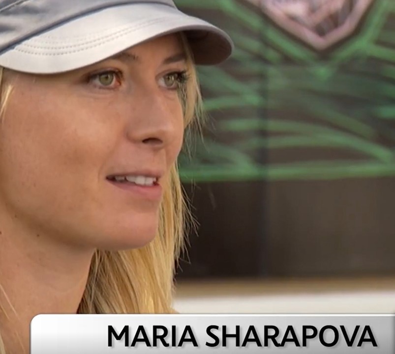 Tennis Legend Maria Sharapova talking about her mural and the BNP Paribas Open