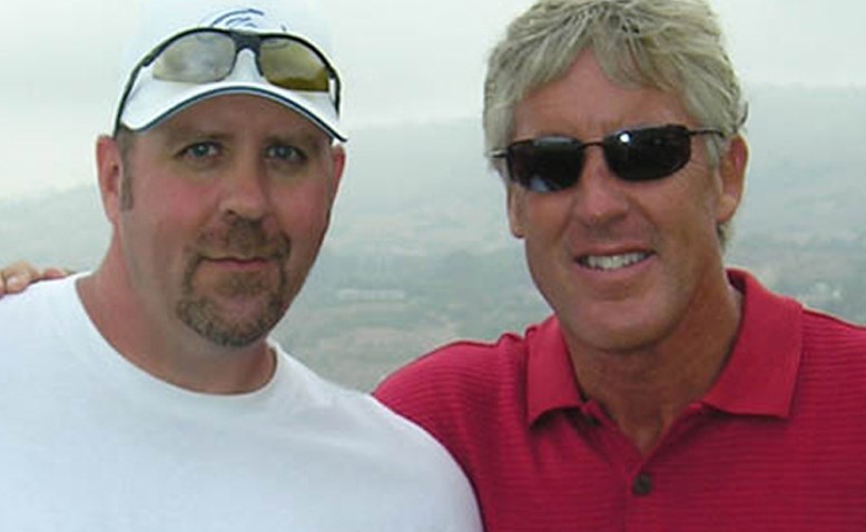 Mike S. with Head Coach Pete Carroll in Rancho Palos Verdes, California