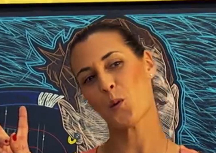 Tennis Champion Flavia Pennetta at her Mural Dedication Ceremony in Indian Wells, CA
