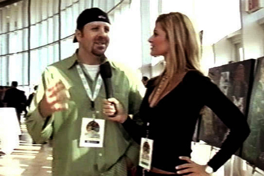 Direct TV interview at private Super Bowl party the day before the game in Florida