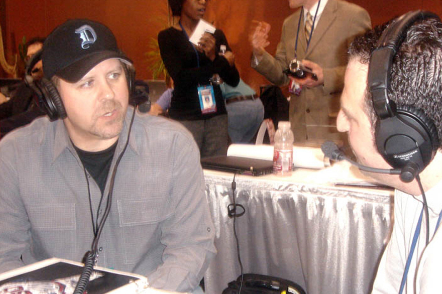 Radio interview on Radio Row at the Super Bowl in Jacksonville, Florida