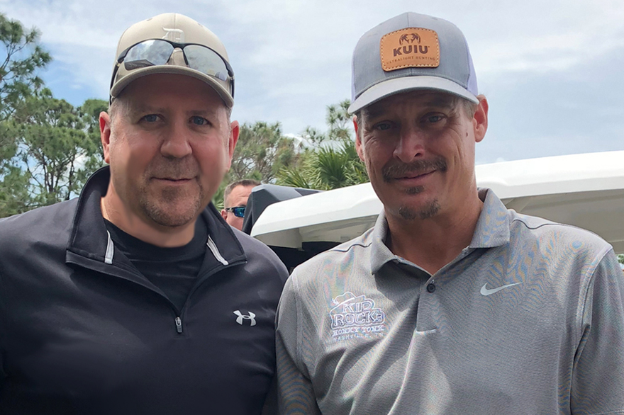 Mike S. and Kid Rock at Joe Namath Foundation Golf Tournament in Jupiter, FL