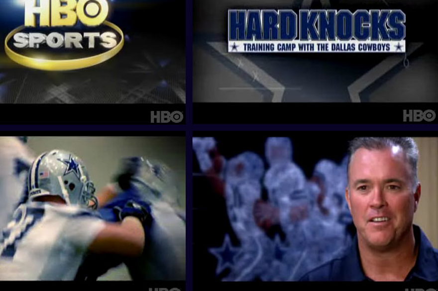 Dallas Cowboys Triplets painting with Stephen Jones featured on HBO's Hard Knocks