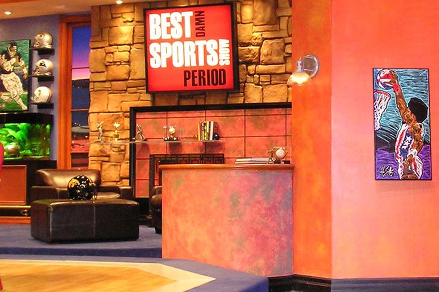 Paintings on the set of "The Best Damn Sports Show Period" at Fox Studios