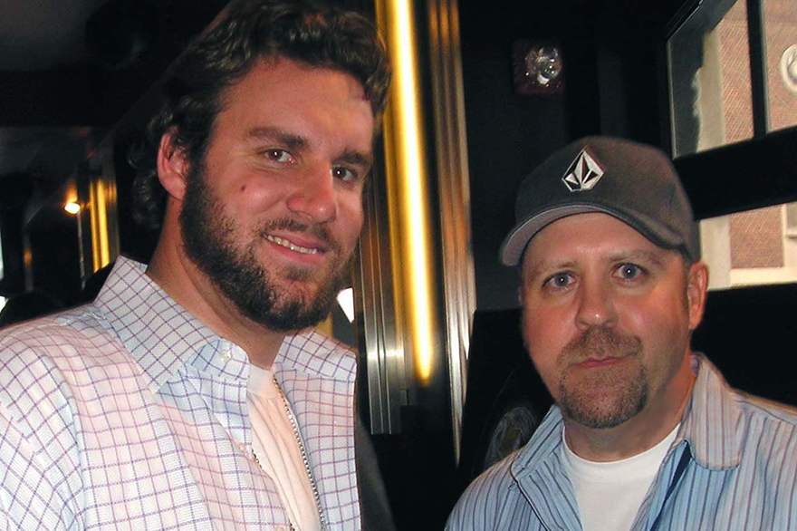 QB Ben Roethlisberger and Mike S. at SB event day before Super Bowl XL in Detroit, MI