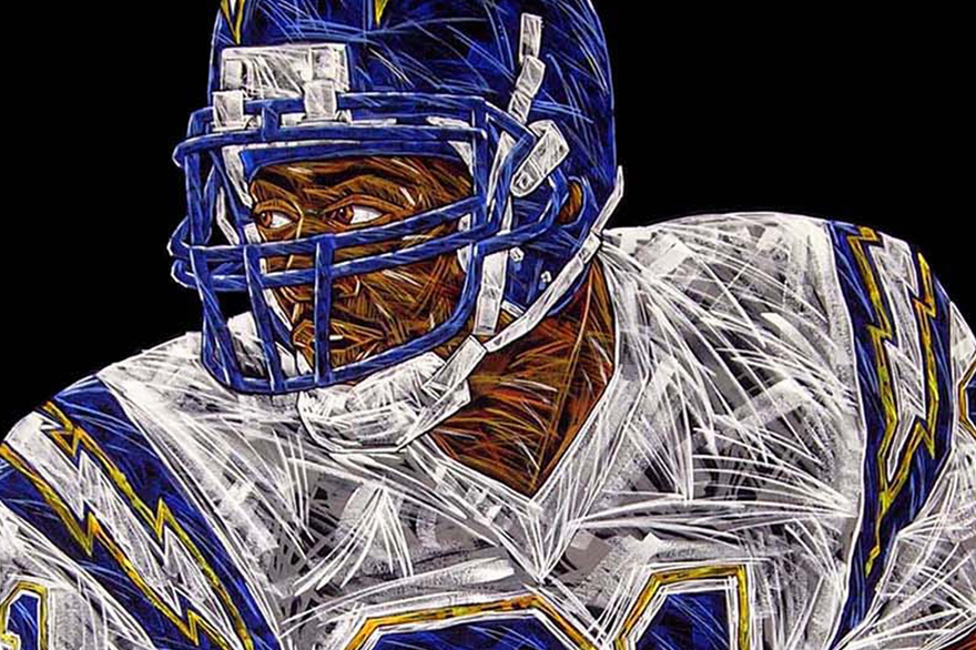 "LT CHARGERS" - Acrylic on Canvas